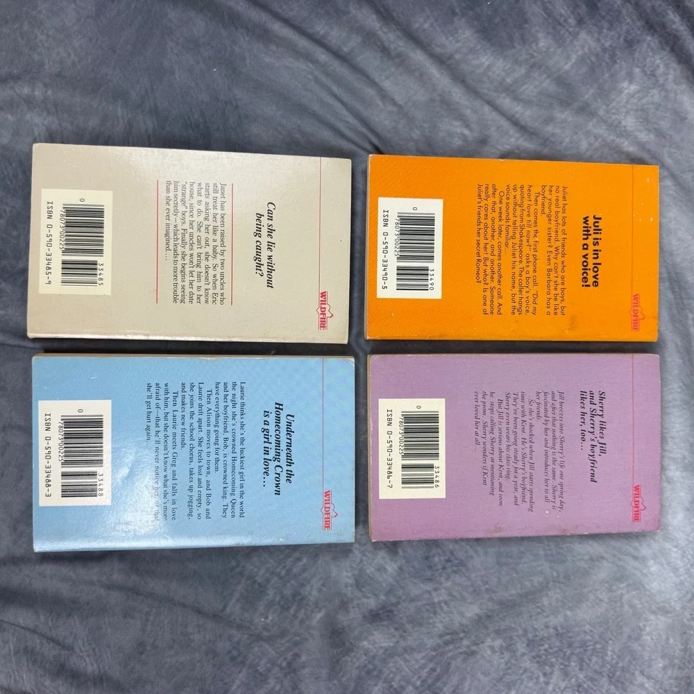 Vintage Wildfire Romances Vol IV Box Set Scholastic YA Book 1983 4 Paperback Lot